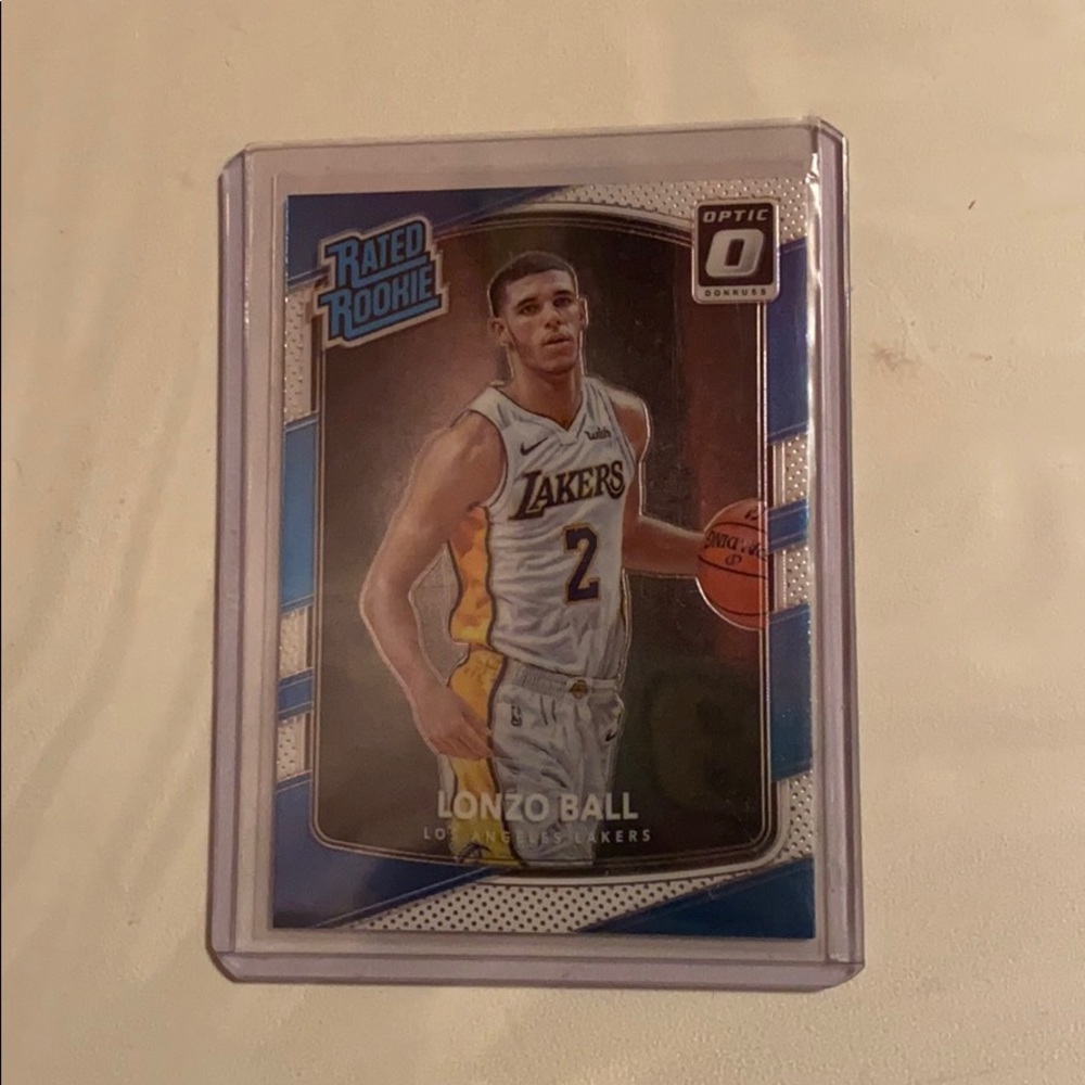 Lonzo Ball Basketball card- rated rookie